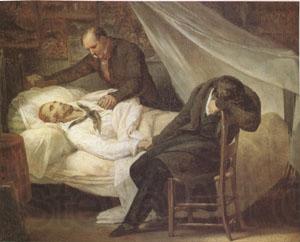 Ary Scheffer The Death of Gericault (26 January 1824) (mk05) Spain oil painting art